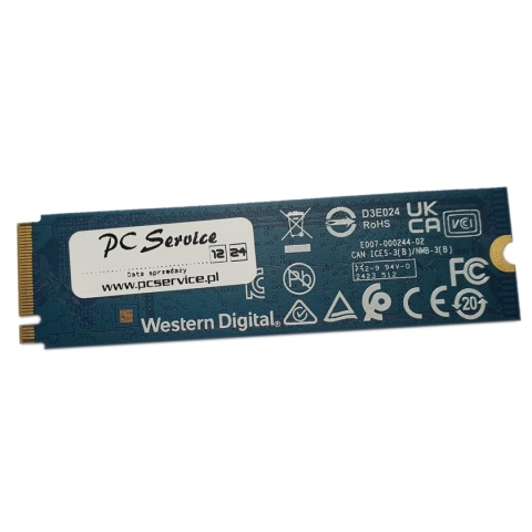 Dysk SSD WD Green SN350 500GB M.2 2280 PCIe NVMe (2400/1500 MB/s) WDS500G2G0C