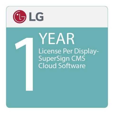 Licencja LG SSC-Y1SLB.AL - SuperSign Cloud License 1 year/device