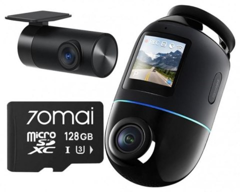 Zestaw 70mai X800 4K Czarna + karta 70mai SD 128GB