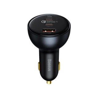 Ładowarka samochodowa szybka Baseus TZCCZM-0G 160W z gniazdem USB QC3.0 oraz 2x USB-C PD 3.0 PPS