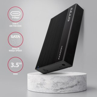 Obudowa zewnętrzna AXAGON EE35-GTR aluminiowa USB3.2 Gen1 - SATA 6G 3.5''