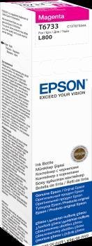 Atrament magenta w butelce 70 ml (T6733) do Epson L800/L850/L800/L850 Atrament magenta w butelce 70 ml (T6733) do Epson L800/L850/L800/L850