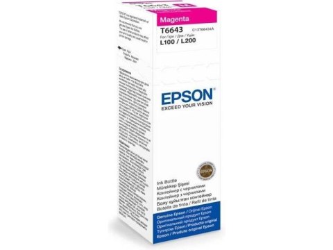 Atrament magenta w butelce 70ml do Epson L100/L200/L210/L355 Atrament magenta w butelce 70ml do Epson L100/L200/L210/L355
