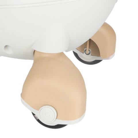 Jeździk grawitacyjny świecące koła LED z muzyką grający 76cm złoto-biały max 120kg