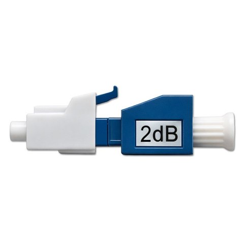 Qoltec Tłumik światłowodowy LC/UPC (F) - LC/UPC (M) | Singlemode | 2dB