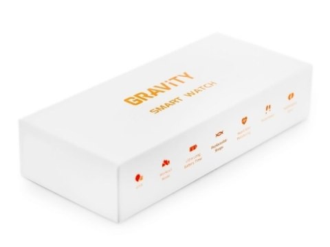Smartwatch Gravity Czarny 2 Paski GT18-10