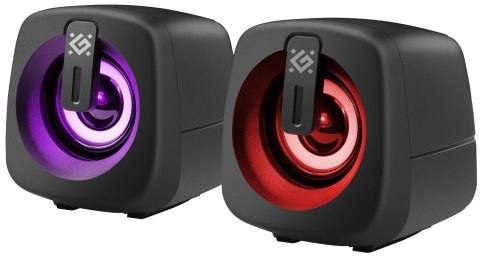 GŁOŚNIKI DEFENDER J1 2.0 6W LED USB CZARNE