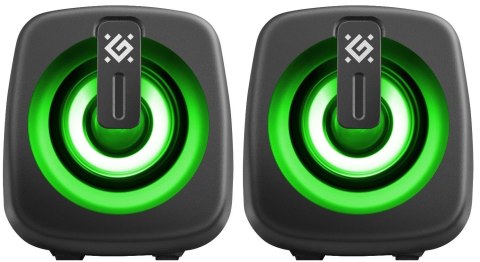 GŁOŚNIKI DEFENDER J1 2.0 6W LED USB CZARNE