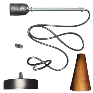 Rustykalna rattanowa lampa wisząca - 35 cm (naturalny kolor)