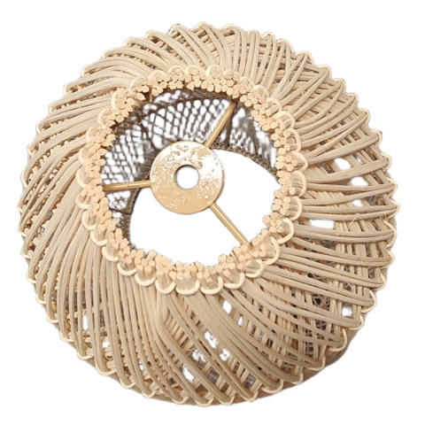 Rustykalna rattanowa lampa wisząca - 35 cm (naturalny kolor)