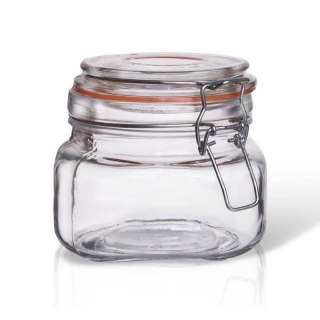 Słoik Patentowy Niski Szeroki Szczelny Klips Kawy Herbaty 500 ml ORION