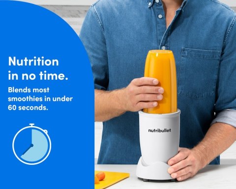 Blender kielichowy NutriBullet Nb907MAW biały mat