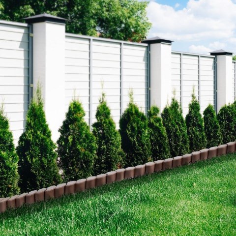 Palisada Ogrodowa Ozdobna Dekoracyjna Brązowa Obrzeże 4,1 m 32 el. VILDE