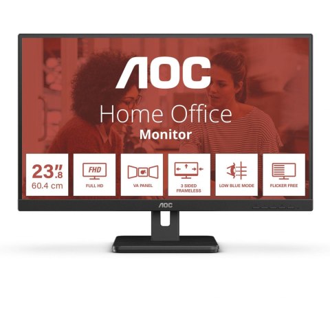 Monitor AOC 23,8" 24E3UM HDMI DP USB 3.2 głośniki 2Wx2 Monitor AOC 23,8" 24E3UM HDMI DP USB 3.2 głośniki 2Wx2