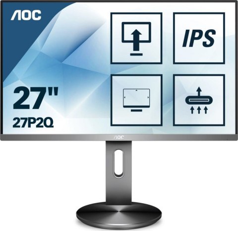 Monitor AOC 27" 27P2Q VGA DVI HDMI DP 4xUSB 3.1 głośniki Monitor AOC 27" 27P2Q VGA DVI HDMI DP 4xUSB 3.1 głośniki