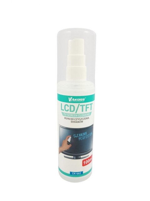 Płyn do czyszczenia ekranów LCD/TFT Vakoss 100 ml Płyn do czyszczenia ekranów LCD/TFT Vakoss 100 ml