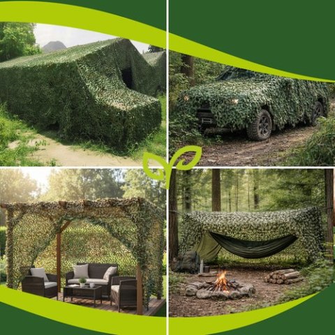Siatka maskująca 4x6m + 100szt opasek Gardlov