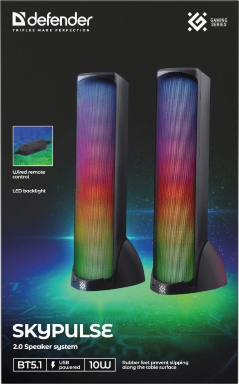 GŁOŚNIKI DEFENDER SKYPULSE 2.0 BLUETOOTH 60W RGB