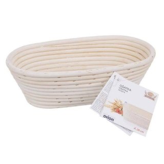 Koszyk do Wyrastania Ciasta na Chleb Rattanowy Solidny ORION 32 x 15 x 9 cm