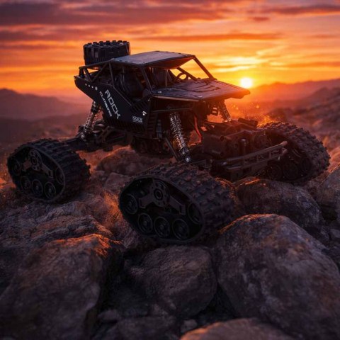 Samochód RC Rock Crawler 4x4 LHC012 auto 2w1 czarny