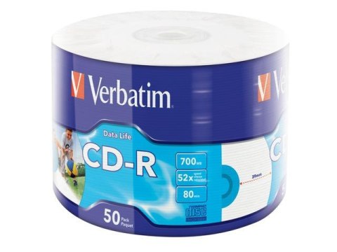 CD-R Verbatim 700MB Extra Protection Printable Wrap (50 Spindel) CD-R Verbatim 700MB Extra Protection Printable Wrap (50 Spindel)