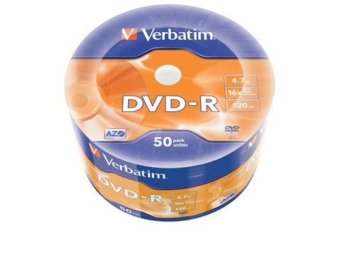 DVD-R Verbatim 4.7GB X16 Matt Silver Wrap (50 Spindle) DVD-R Verbatim 4.7GB X16 Matt Silver Wrap (50 Spindle)