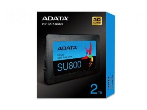 Dysk SSD ADATA Ultimate SU800 2TB 2.5" SATA3 (560/520 MB/s) 7mm 3D TLC Dysk SSD ADATA Ultimate SU800 2TB 2.5" SATA3 (560/520 MB/s) 7mm 3D TLC