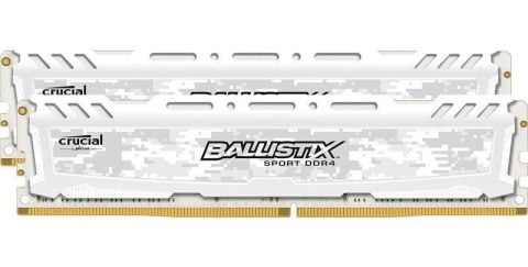 Pamięć DDR4 Crucial Ballistix Sport 16GB (2x8GB) 2666MHz CL16 DRx8 1,2V White Pamięć DDR4 Crucial Ballistix Sport 16GB (2x8GB) 2666MHz CL16 DRx8 1,2V White