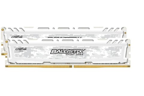 Pamięć DDR4 Crucial Ballistix Sport 8GB (2x4GB) 2666MHz CL16 1,2V white Pamięć DDR4 Crucial Ballistix Sport 8GB (2x4GB) 2666MHz CL16 1,2V white