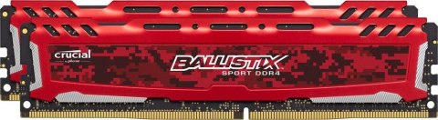 Pamięć DDR4 Crucial Ballistix Sport LT 16GB (2x8GB) 2400MHz CL16 DRx8 1,2V Red Pamięć DDR4 Crucial Ballistix Sport LT 16GB (2x8GB) 2400MHz CL16 DRx8 1,2V Red