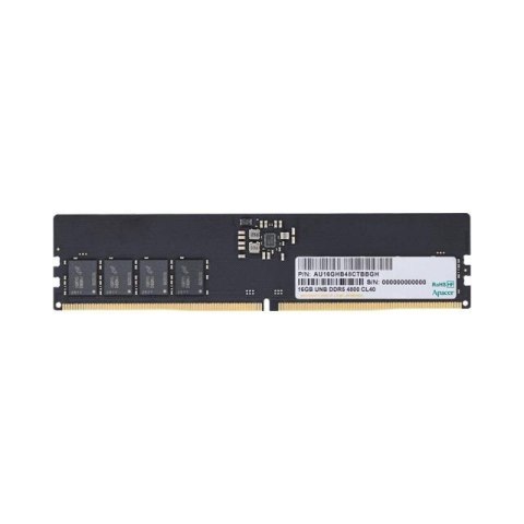 Pamięć DDR5 Apacer 16GB (1x16GB) 4800MHz CL40 1,1V Pamięć DDR5 Apacer 16GB (1x16GB) 4800MHz CL40 1,1V