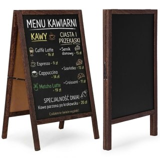 Potykacz stojak reklamowy 83x50 cm dwustronna tablica kredowa ModernHome