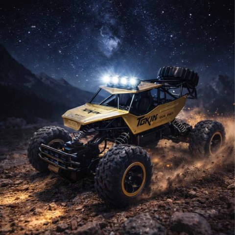 Samochód RC Rock Crawler 1:12 4WD METAL złoty