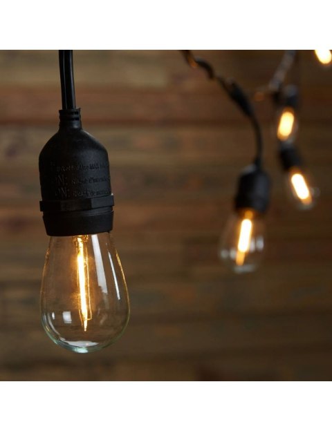 Girlanda Ogrodowa Świetlna 10M 10X Żarówka LED Śieciowa Wodoszczelna