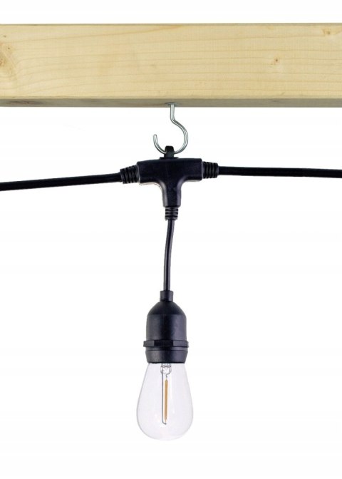 Girlanda Ogrodowa Świetlna 20M 20X Żarówka LED Śieciowa Wodoszczelna
