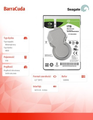 SEAGATE ST1000LM048 (1 TB /2.5" /5400RPM )