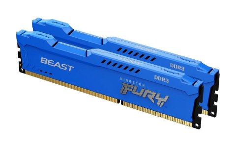 Pamięć DDR3 Kingston Fury Beast 16GB (2x8GB) 1600MHz CL10 1,5V niebieska Pamięć DDR3 Kingston Fury Beast 16GB (2x8GB) 1600MHz CL10 1,5V niebieska