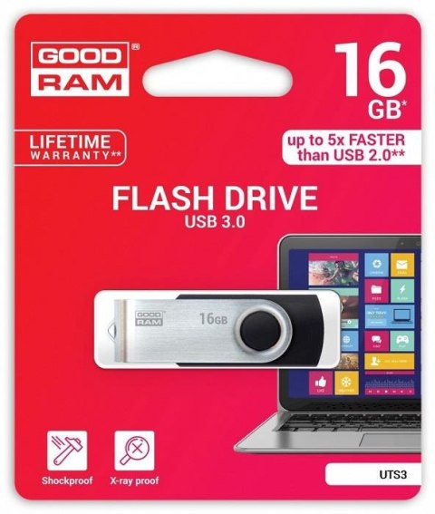 Pendrive GOODRAM Twister 16GB USB 3.0 Black Pendrive GOODRAM Twister 16GB USB 3.0 Black