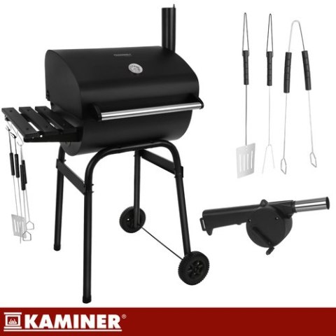 Grill ogrodowy z pokrywą 82x51x117cm Kaminer