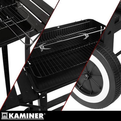 Grill ogrodowy z rożnem 93x41x86cm Kaminer