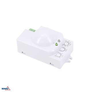 Czujnik Mikrofalowy 1200W 360* IP20 prostokątny biały