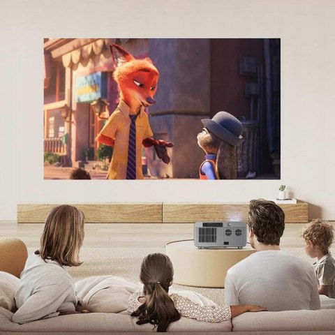 Rzutnik Android Google TV FULL HD 4K 39000lm WiFi Przenośny SMART Zenwire G60