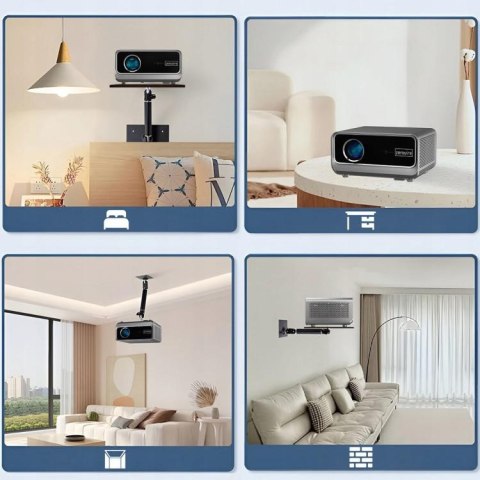 Rzutnik Android Google TV FULL HD 4K 39000lm WiFi Przenośny SMART Zenwire G60