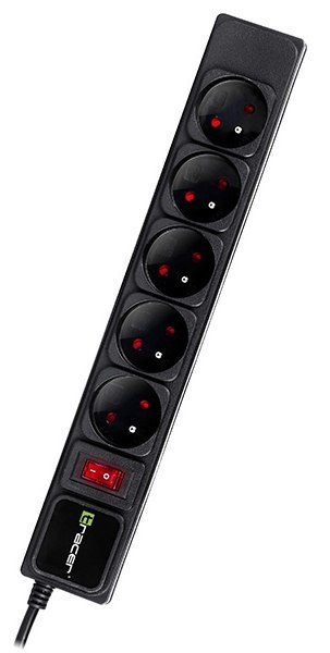 Listwa zasilająca TRACER PowerGear 3 m (5 gniazd) TRALIS46844