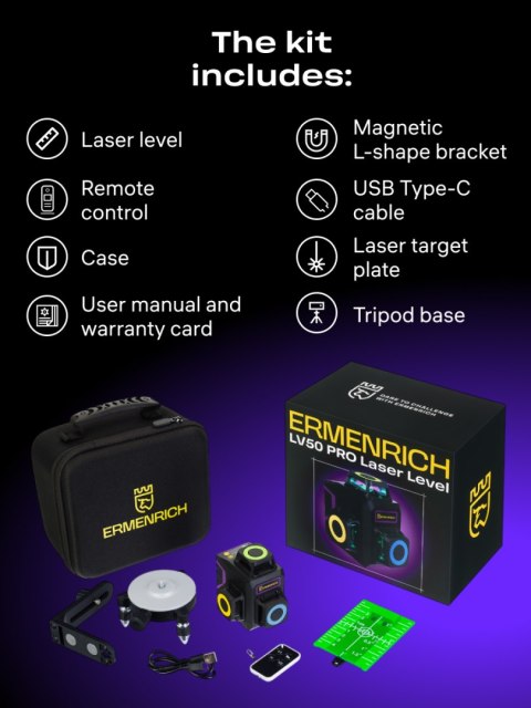 Poziomica laserowa Ermenrich LV50 PRO