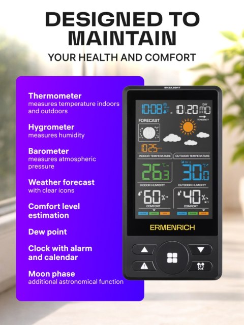 Stacja meteorologiczna Ermenrich Report WR50