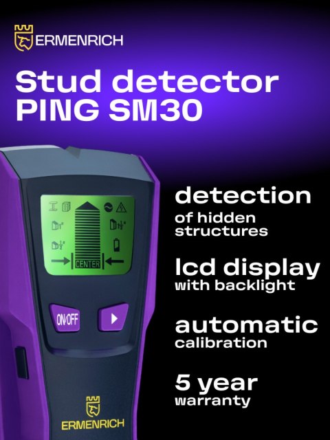 Detektor kołków Ermenrich Ping SM30