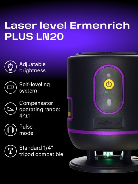 Poziomica laserowa Ermenrich LN20