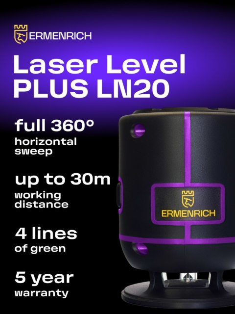 Poziomica laserowa Ermenrich LN20