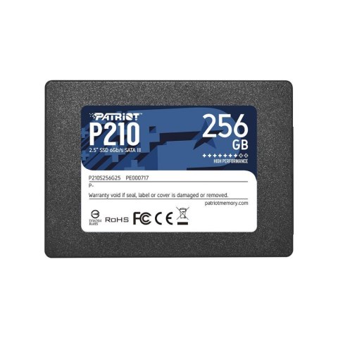 Dysk SSD Patriot P210 256GB 2.5" SATA3 (500/400 MB/s) 7mm Dysk SSD Patriot P210 256GB 2.5" SATA3 (500/400 MB/s) 7mm